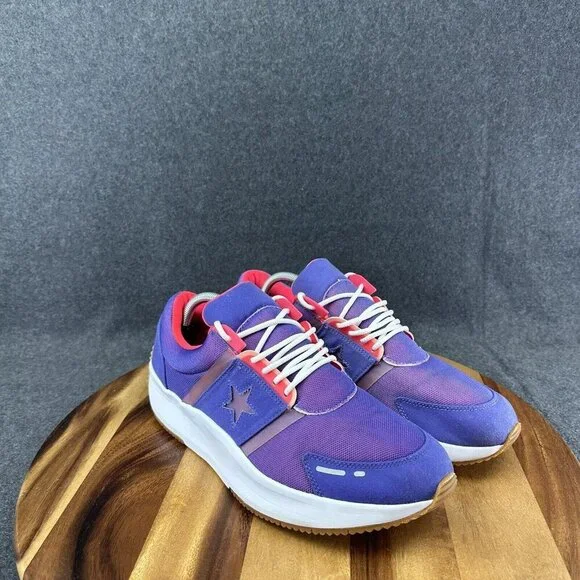 Men's Converse Run Star Ox Purple Pink 164291C Size 11 - Picture 2 of 12